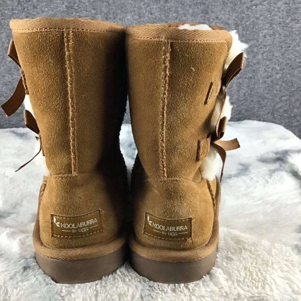 UGG‎ Koolaburra Victoria Short Boot Girl's Size 3 Chestnut